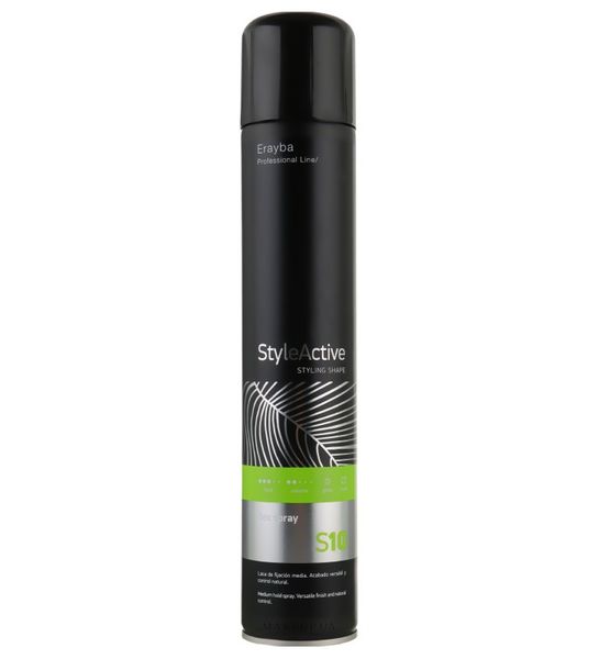 ERAYBA STYLE ACTIVE S10 Flex Spray Лак для волосся середньої фіксації 500 мл 1789 фото
